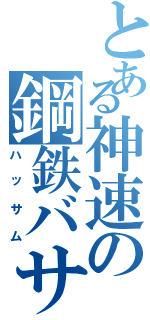 とある神速の鋼鉄バサミ（ハッサム）