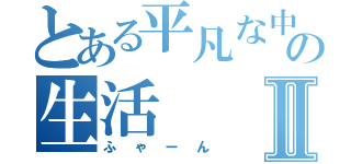 とある平凡な中学生の生活Ⅱ（ふゃーん）