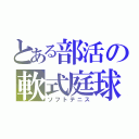 とある部活の軟式庭球（ソフトテニス）