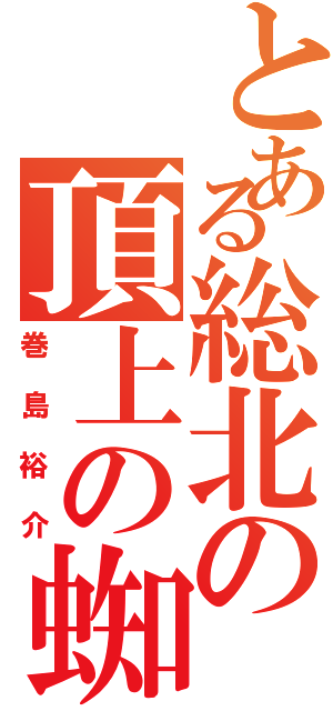 とある総北の頂上の蜘蛛男Ⅱ（巻島裕介）