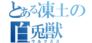 とある凍土の白兎獣（ウルクスス）