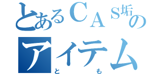 とあるＣＡＳ垢のアイテム用（とも）