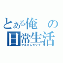 とある俺の日常生活（アネキムカツク）