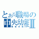 とある職場の中央幼稚園Ⅱ（職場体験）