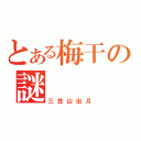 とある梅干の謎（三笠山出月）