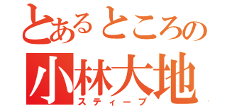 とあるところの小林大地（スティーブ）