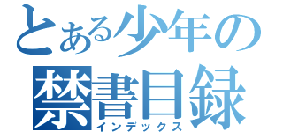 とある少年の禁書目録（インデックス）