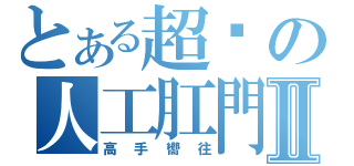 とある超屌の人工肛門Ⅱ（高手嚮往）