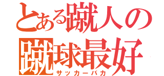 とある蹴人の蹴球最好（サッカーバカ）