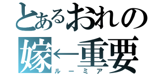 とあるおれの嫁←重要（ルーミア）