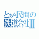 とある民間の鉄道会社Ⅱ（南海電てつ）