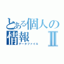 とある個人の情報Ⅱ（データファイル）