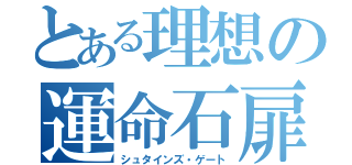 とある理想の運命石扉（シュタインズ・ゲート）