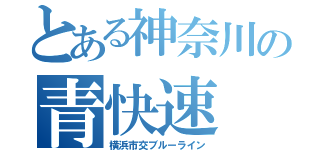 とある神奈川の青快速（横浜市交ブルーライン）