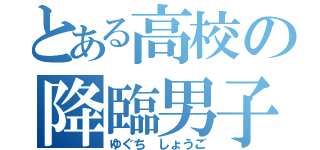 とある高校の降臨男子（ゆぐち しょうご）