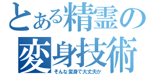 とある精霊の変身技術（そんな変身で大丈夫か）