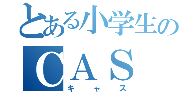 とある小学生のＣＡＳ（キャス）