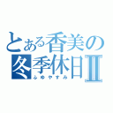 とある香美の冬季休日Ⅱ（ふゆやすみ）