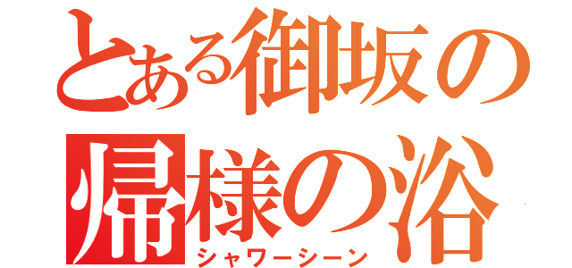 とある御坂の帰様の浴院（シャワーシーン）