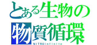 とある生物の物質循環（ＮＩＴＲＯｉｎｆｉｎｉｔｙ）