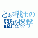 とある戦士の特攻爆撃（ドラゴンテイル）