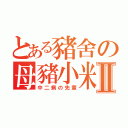 とある豬舍の母豬小米Ⅱ（中二病の先輩）