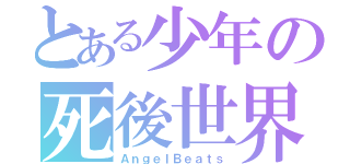 とある少年の死後世界（ＡｎｇｅｌＢｅａｔｓ）