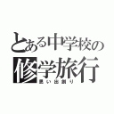 とある中学校の修学旅行（思い出創り）