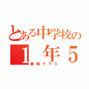 とある中学校の１　年５　組（最強クラス）