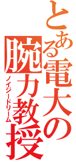 とある電大の腕力教授（ノイジードリーム）