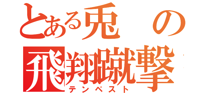 とある兎の飛翔蹴撃（テンペスト）