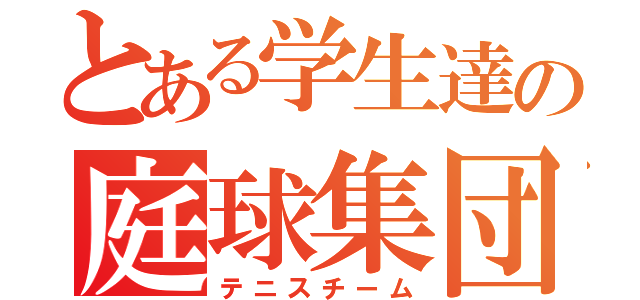 とある学生達の庭球集団（テニスチーム）