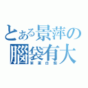 とある景萍の腦袋有大便（笨蛋白痴）