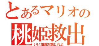 とあるマリオの桃姫救出（いい加減対策とれよ）