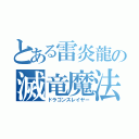 とある雷炎龍の滅竜魔法（ドラゴンスレイヤー）