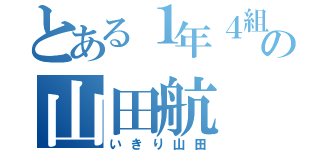 とある１年４組の山田航（いきり山田）