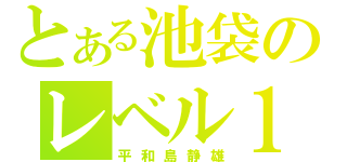 とある池袋のレベル１０（平和島静雄）