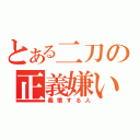 とある二刀の正義嫌い（義憤する人）