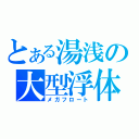 とある湯浅の大型浮体（メガフロート）