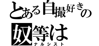 とある自撮好きの奴等は（ナルシスト）