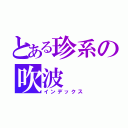 とある珍系の吹波（インデックス）