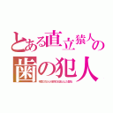 とある直立猿人の歯の犯人（年間３万人が本物の日本人と入替る）