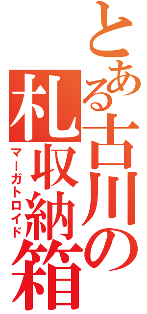 とある古川の札収納箱（マーガトロイド）