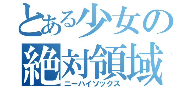 とある少女の絶対領域（ニーハイソックス）