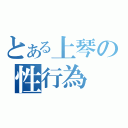 とある上琴の性行為（）