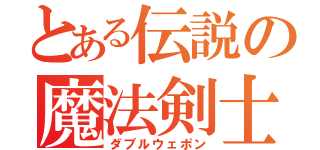 とある伝説の魔法剣士（ダブルウェポン）