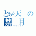 とある天の禁書目録（インデックス）