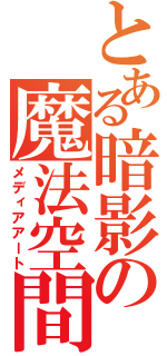 とある暗影の魔法空間（メディアアート）