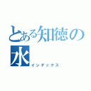 とある知徳の水 （インデックス）