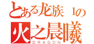 とある龙族Ⅰの火之晨曦（ＤＲＡＧＯＮ）